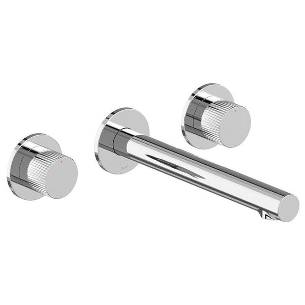 Alternate image of Vado Safari 3 Hole Contemporary Basin Mixer Tap with Long Spout - Wall Mounted
