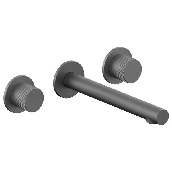 Alternate image of Vado Safari 3 Hole Contemporary Basin Mixer Tap with Long Spout - Wall Mounted