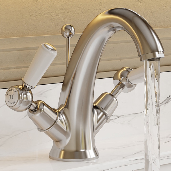Alternate image of Hudson Reed Topaz Traditional Basin Mixer Tap with Pop-Up Waste - Lever Handle