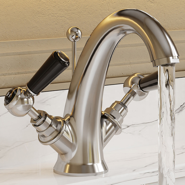 Alternate image of Hudson Reed Topaz Traditional Basin Mixer Tap with Pop-Up Waste - Lever Handle