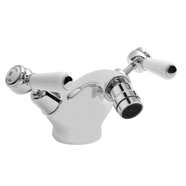 Additional image of Hudson Reed Topaz Traditional Bidet Mixer Tap with Pop Up Waste - Lever Handles