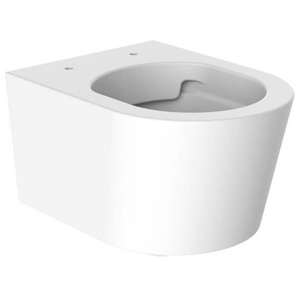 Additional image of Vado Cameo Rimless White Wall Hung WC Pan and Soft-Close Seat - Short Projection - 360 x 485mm