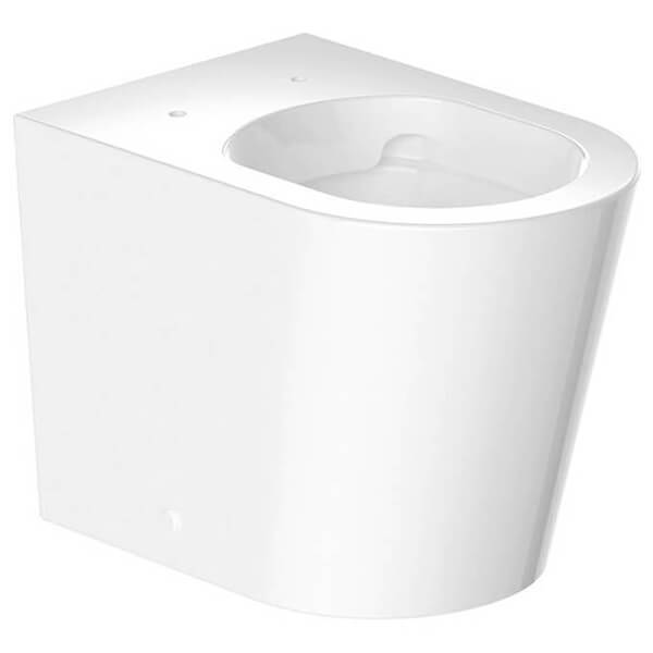 Vado Cameo Back To Wall Rimless Round WC Pan with Seat - 360 x 545mm