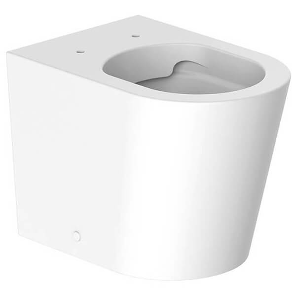 Additional image of Vado Cameo Back To Wall Rimless Round WC Pan with Seat - 360 x 545mm