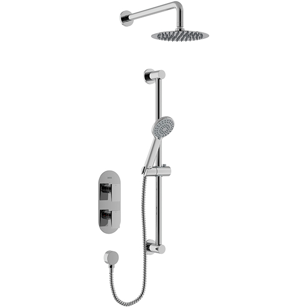 Bristan Frammento Concealed Thermostatic Dual Control Shower Pack - Chrome