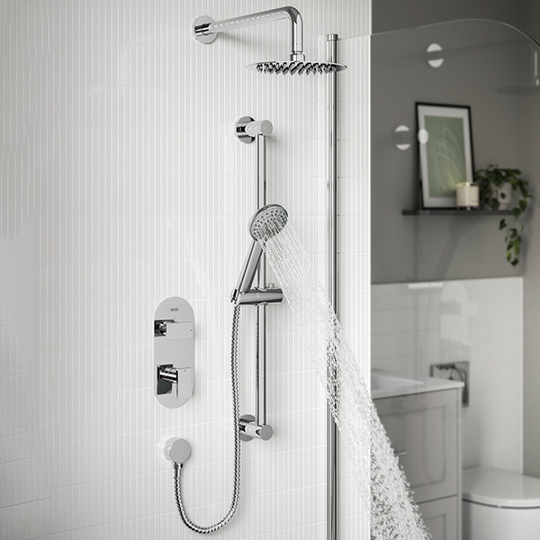 Additional image of Bristan Frammento Concealed Thermostatic Dual Control Shower Pack - Chrome
