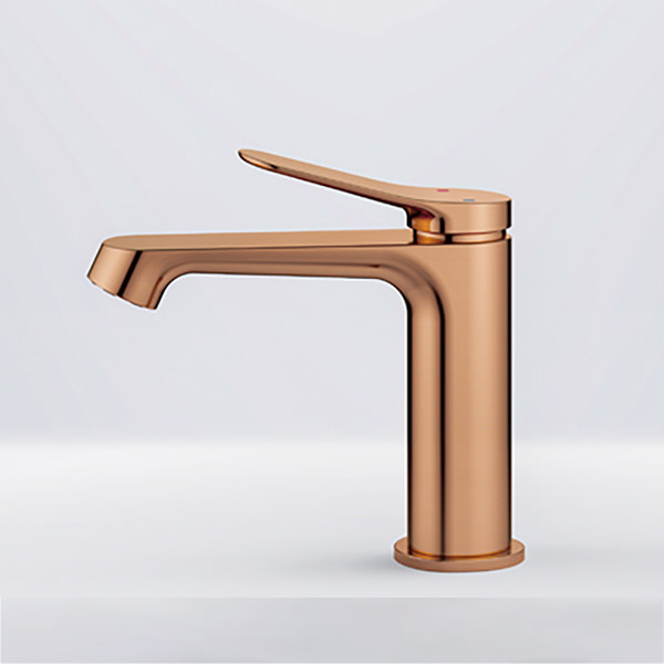 Additional image of Flova Ascend Contemporary Basin Mixer Tap - Flat Lever Handle - Deck Mounted