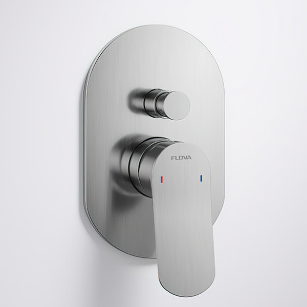 Alternate image of Flova Ascend Concealed Manual Shower Valve with Diverter and SmartBOX - Oval Trim