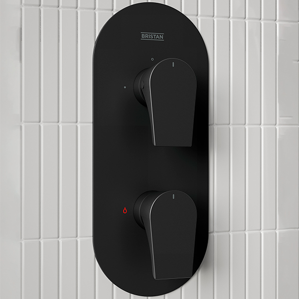 Alternate image of Bristan Hourglass Concealed Thermostatic Dual Control Shower Pack