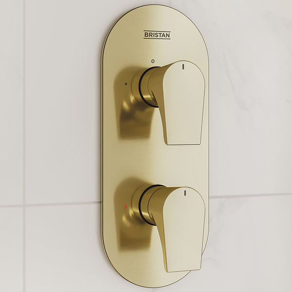 Alternate image of Bristan Hourglass Concealed Thermostatic Shower Valve with Head and Handset Kit
