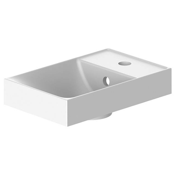 Vado Safari 1 Taphole Arctic White Inset Basin with Overflow - 384 x 244mm
