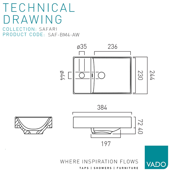 Technical drawing QS-V117223 / SAF-BM4-AW