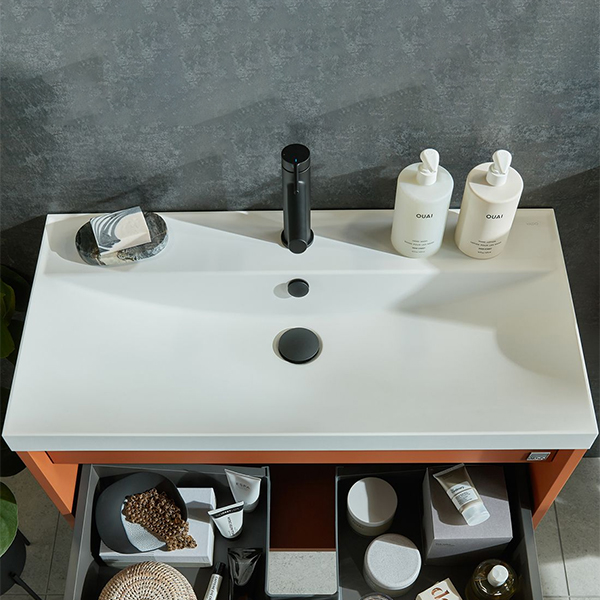 Alternate image of Vado Safari 1 Taphole Arctic White Inset Vanity Basin with Overflow