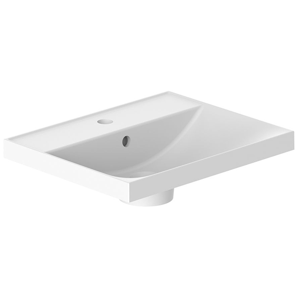 Vado Safari 1 Taphole Arctic White Inset Vanity Basin with Overflow