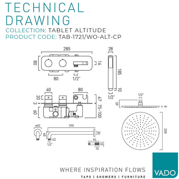 Technical drawing QS-V115070 / TAB-1721/WO-ALT-CP