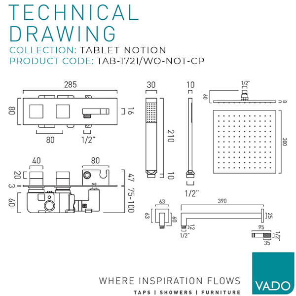 Technical drawing QS-V115071 / TAB-1721/WO-NOT-CP