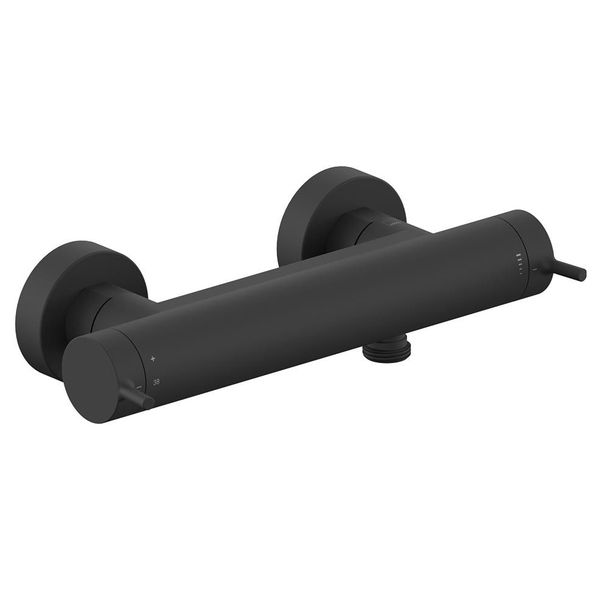 Additional image of Vado Safari Round Thermostatic Exposed Bar Shower Valve- 1 Outlet - 2 Controls