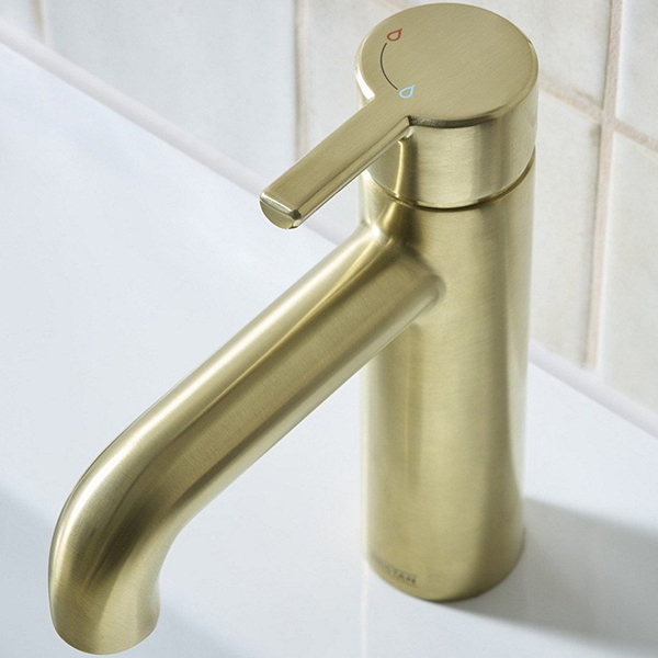 Alternate image of Bristan Altum Basin Mixer Tap with Curved Spout and Clicker Waste - Lever Handle