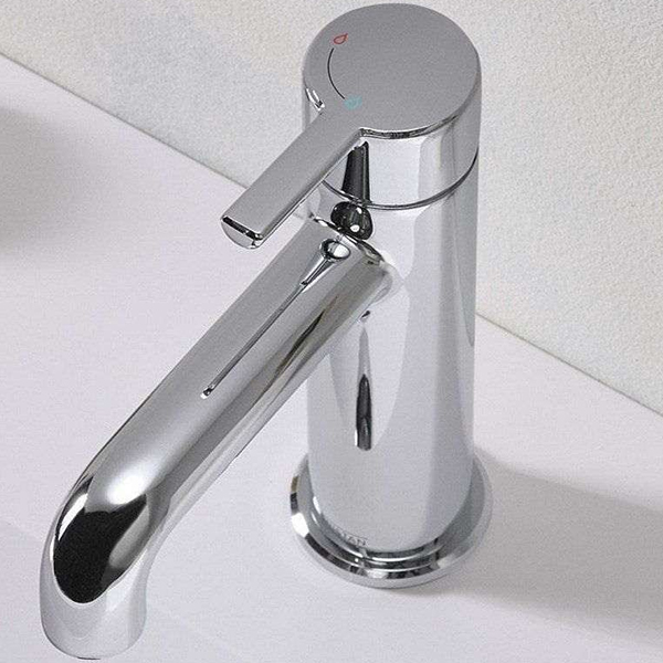 Additional image of Bristan Altum Basin Mixer Tap with Curved Spout and Clicker Waste - Lever Handle