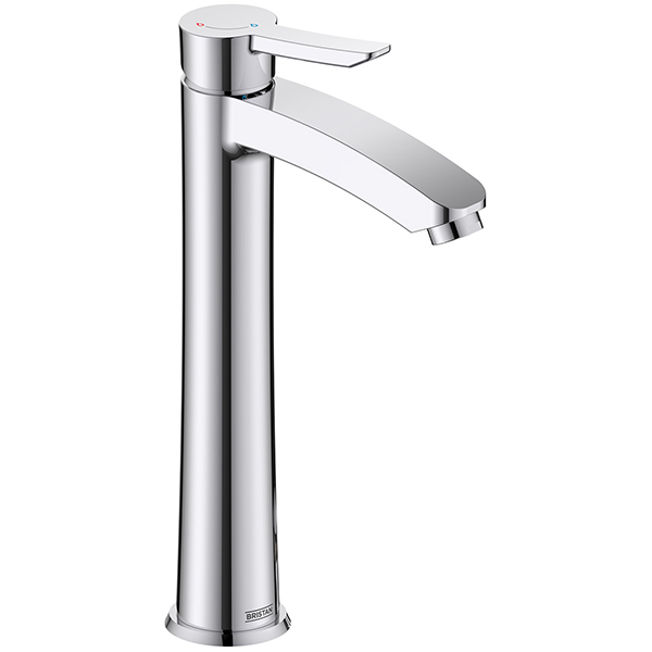 Bristan Apelo Eco Start Chrome Tall Basin Mixer Tap with Clicker Waste - Designer Handle