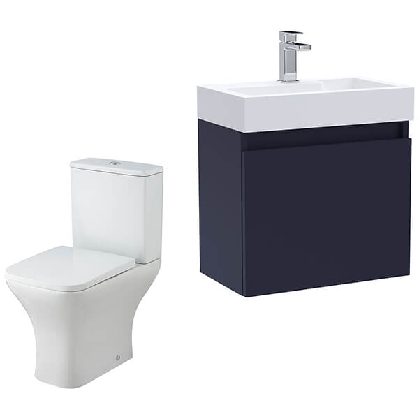 Alternate image of Nuie Deco Contemporary Wall Hung Slimeline Furniture with Basin and Toilet Pack