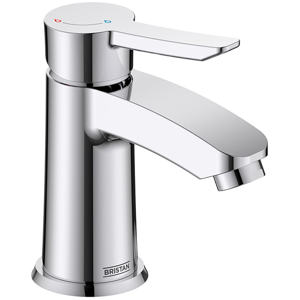 Alternate image of Bristan Apelo Eco Start Basin Mixer Tap with Clicker Waste - Designer Handle - Deck Mounted