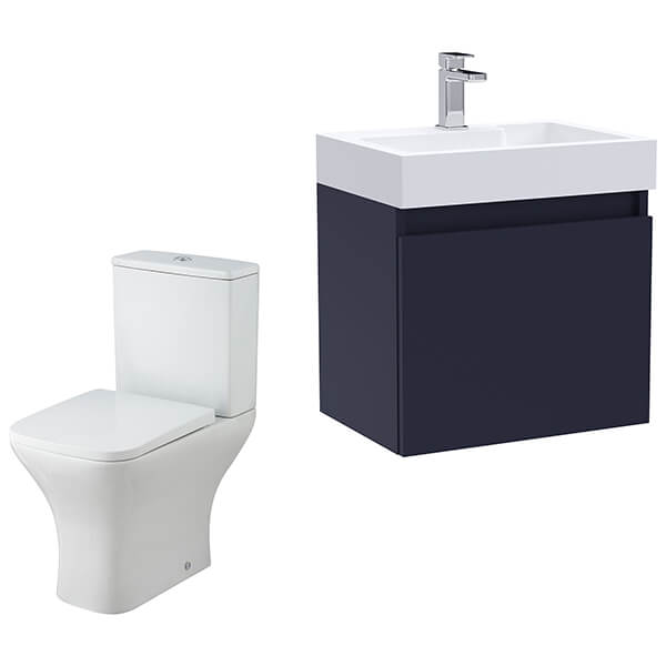 Alternate image of Nuie Deco Contemporary 500mm Wide Wall Hung Cloakroom Pack