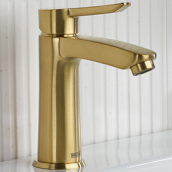 Alternate image of Bristan Apelo Eco Start Basin Mixer Tap with Clicker Waste - Designer Handle - Deck Mounted