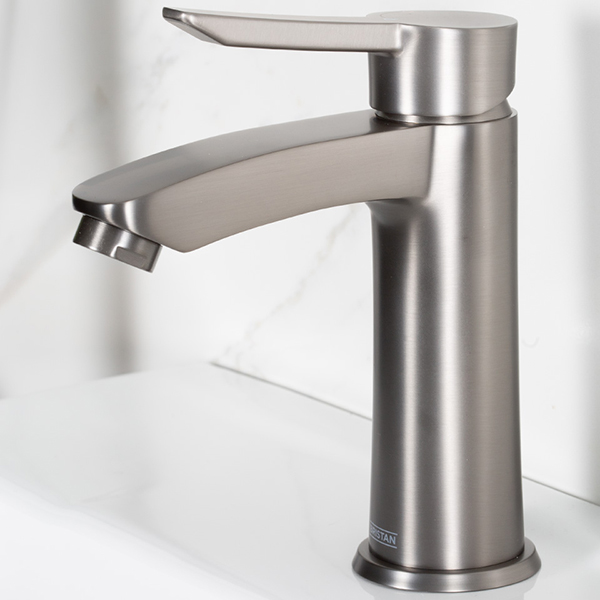 Alternate image of Bristan Apelo Eco Start Basin Mixer Tap with Clicker Waste - Designer Handle - Deck Mounted