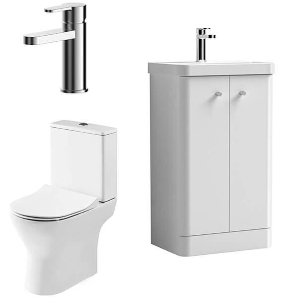 Nuie Deco Contemporary Floorstanding Cloakroom Suite