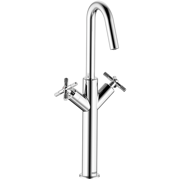 Bristan Altum Tall Basin Mixer Tap with Clicker Waste - Deck Mounted - 450mm High