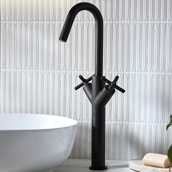 Alternate image of Bristan Altum Tall Basin Mixer Tap with Clicker Waste - Deck Mounted - 450mm High