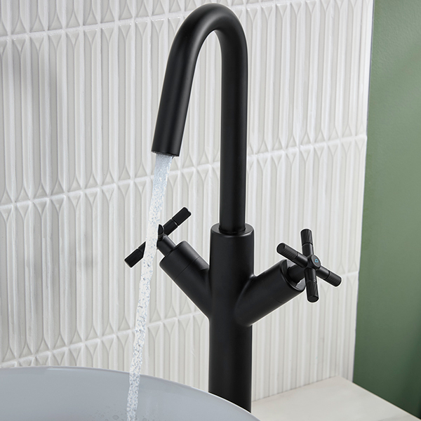 Alternate image of Bristan Altum Tall Basin Mixer Tap with Clicker Waste - Deck Mounted - 450mm High