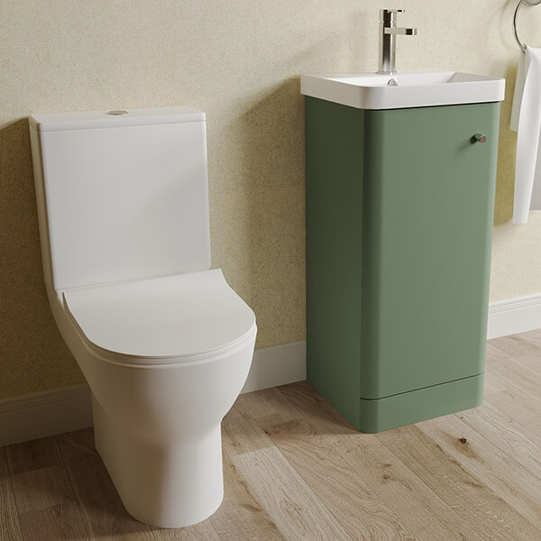 Alternate image of Nuie Deco Contemporary Floorstanding Furniture with Toilet Pack
