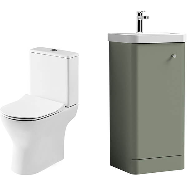Alternate image of Nuie Deco Contemporary Floorstanding Furniture with Toilet Pack