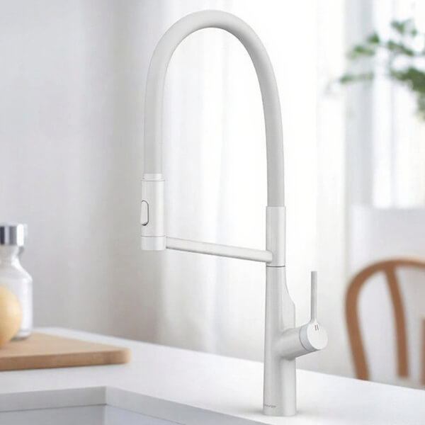 Alternate image of Clearwater Alasia Semi-Pro Pull Out Kitchen Sink Tap with Detachable Swivel Spout - Stick Handle