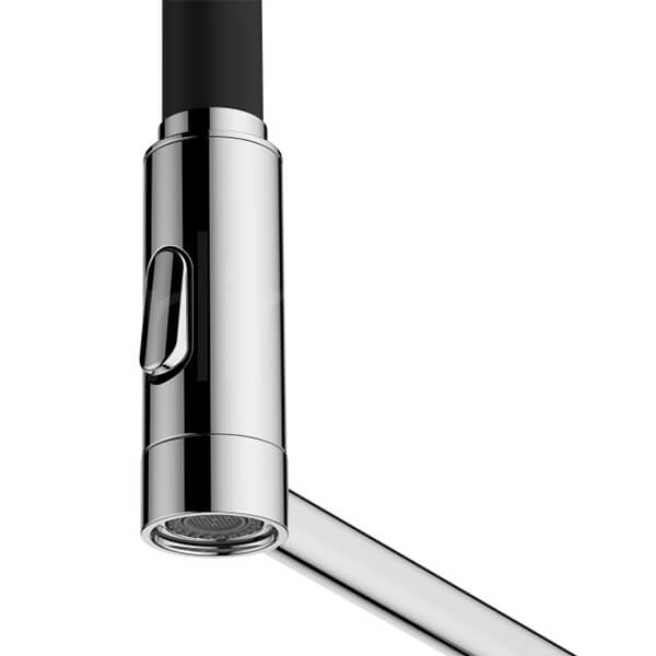 Additional image of Clearwater Alasia Semi-Pro Pull Out Kitchen Sink Tap with Detachable Swivel Spout - Stick Handle