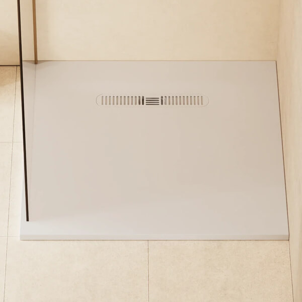 Alternate image of Crosswater Vito Low-Profile Square Shower Tray 900 x 900mm - 25mm High - Dolomite