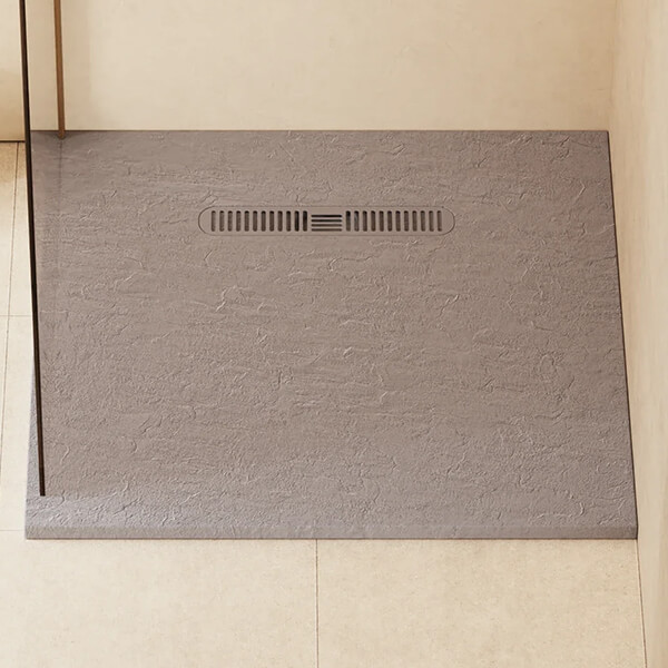 Alternate image of Crosswater Vito Low-Profile Square Shower Tray 900 x 900mm - 25mm High - Dolomite