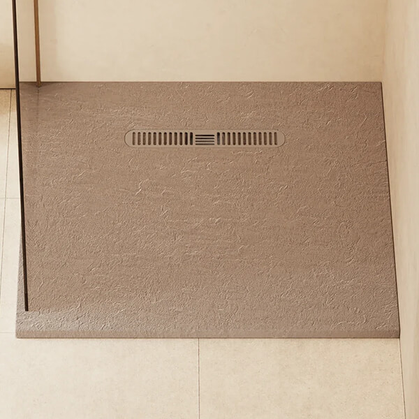 Alternate image of Crosswater Vito Low-Profile Square Shower Tray 900 x 900mm - 25mm High - Dolomite