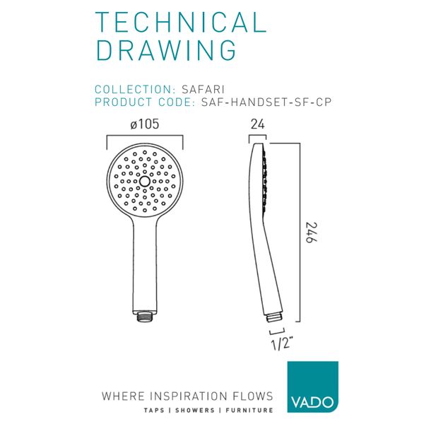 Technical drawing QS-V116291 / SAF-HANDSET-SF-CP