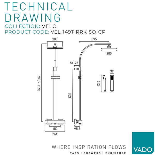 Technical drawing QS-V58836 / VEL-149T-RRK-SQ-CP