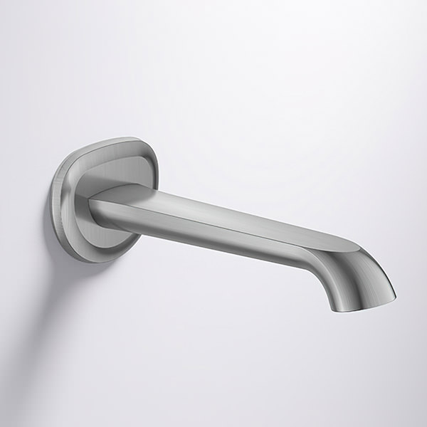 Additional image of Flova Liberty Straight Bath Spout - Wall Mounted - 220mm Projection