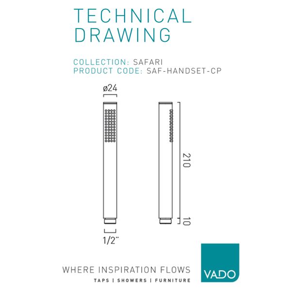 Technical drawing QS-V116293 / SAF-HANDSET-CP