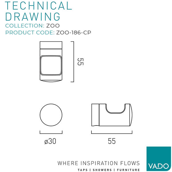 Technical drawing QS-V115092 / ZOO-186-CP