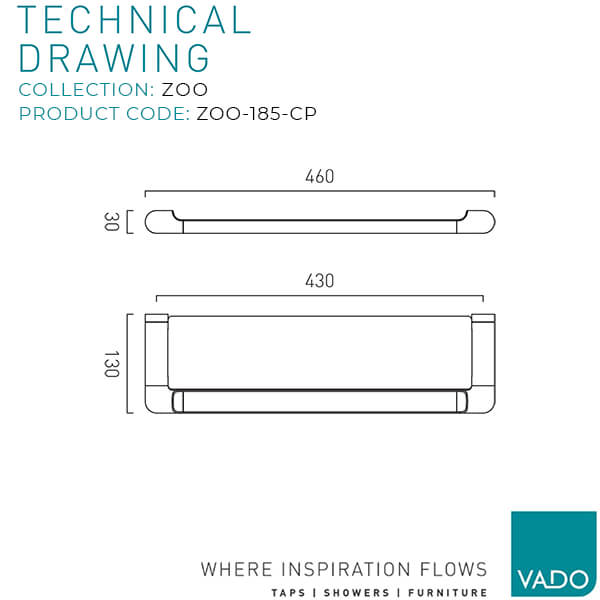 Technical drawing QS-V115093 / ZOO-185-CP