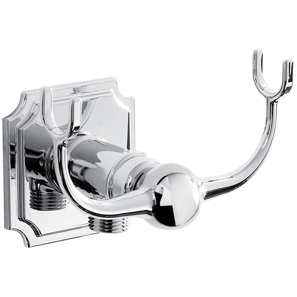 Alternate image of Bristan Traditional Chrome Wall Outlet and Handset Bracket - Round or Square