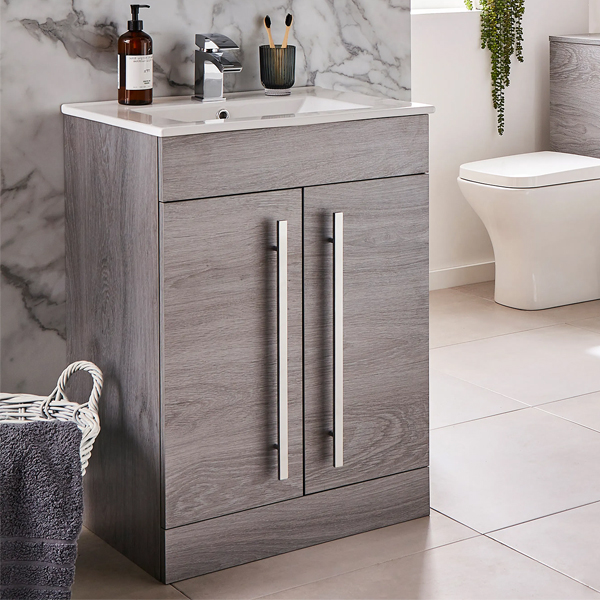 Alternate image of Kartell K-Vit Purity Contemporary Floorstanding Vanity Unit - 2 Door - 830mm High