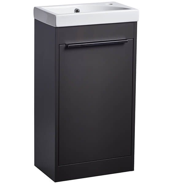 Tavistock Sequence Floorstanding Cloakroom Vanity Unit with Basin 450 x 850mm - Single Door