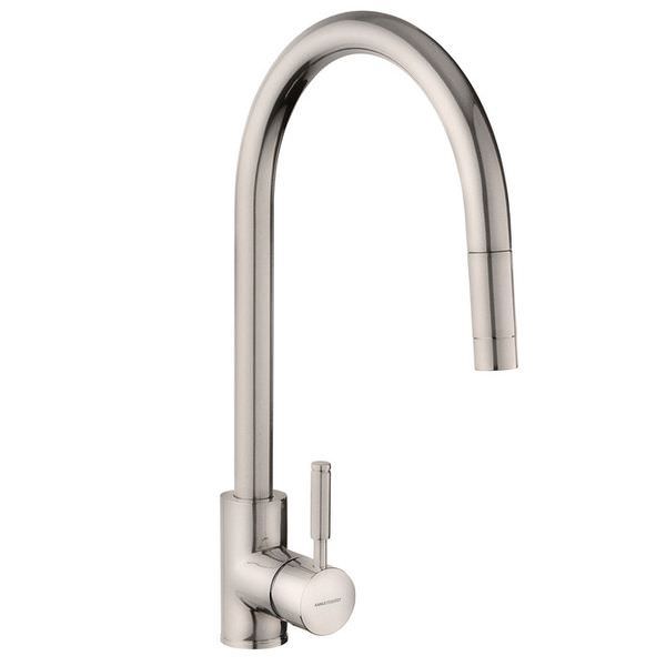 Rangemaster Aquatrend Pull-Out Kitchen Mixer Tap with Swivel Spout - Stick Handle
